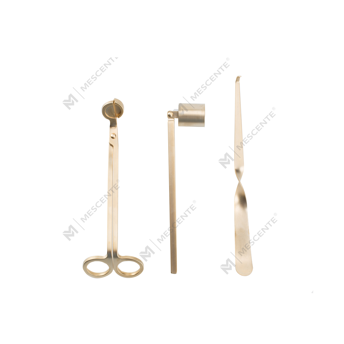 طقم شمعة ميسينتي الذهبية مع صندوق هدايا A991330-1