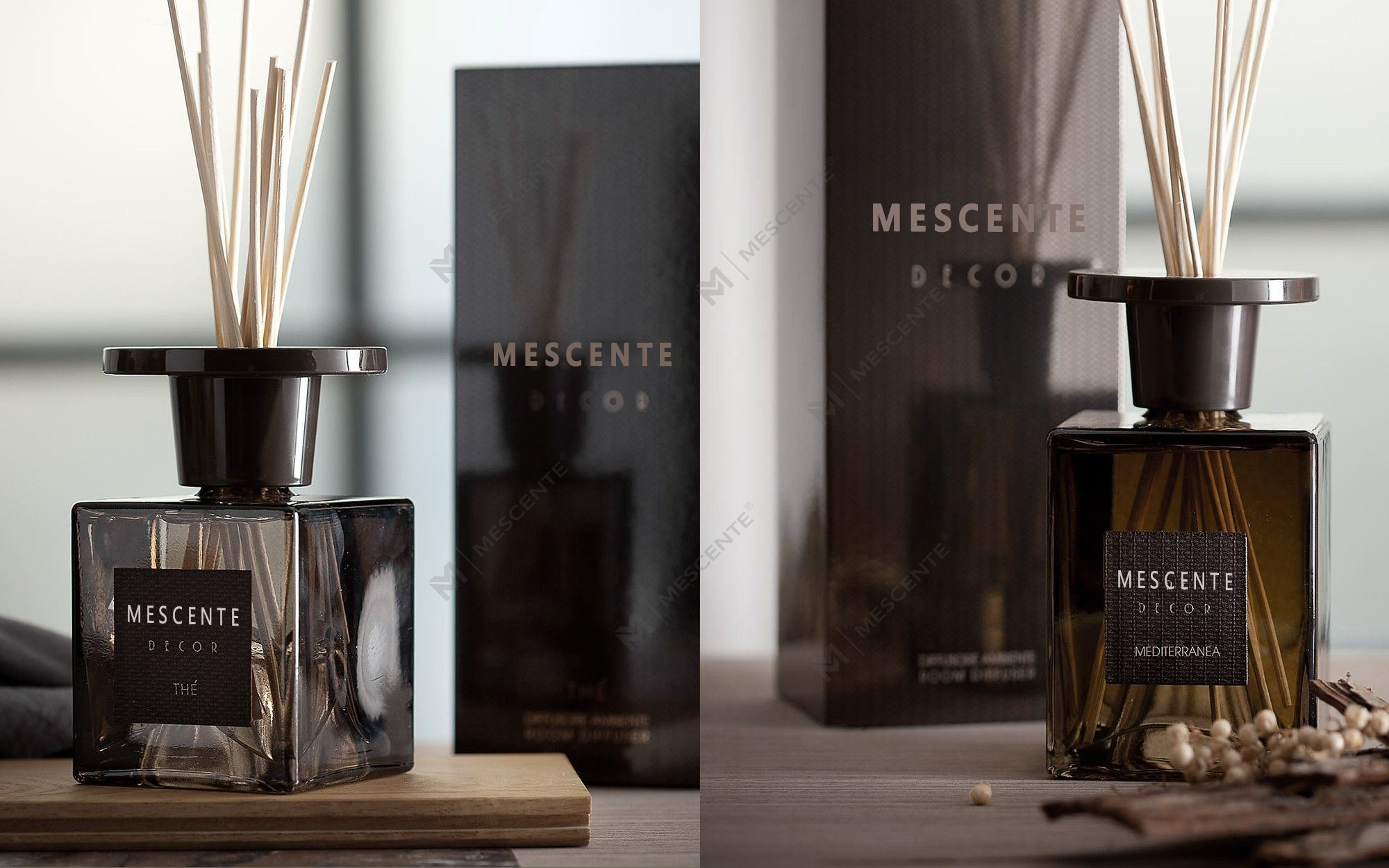 مجموعة موزع القصب من Mescente 2pk سعة 120 مل، مجموعة موزع القصب ذات العلامة التجارية الخاصة