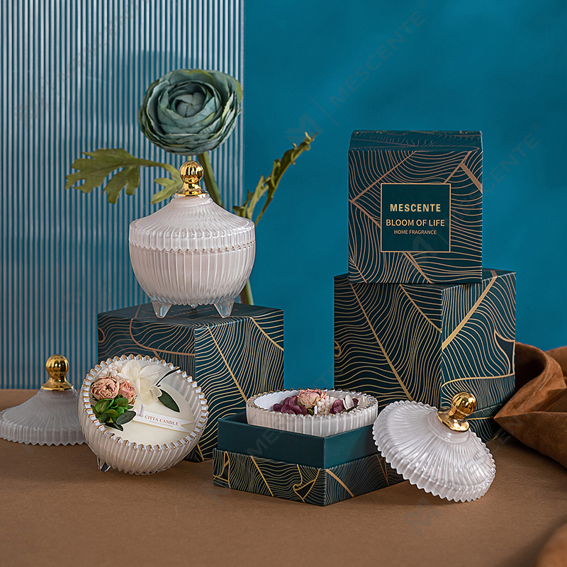 شمعة M&Scent رخيصة الثمن مخصصة فاخرة ذات علامة تجارية خاصة معطرة من شمع الصويا وفتيل الخشب