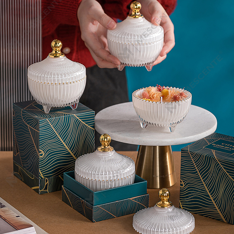 شمعة M&Scent رخيصة الثمن مخصصة فاخرة ذات علامة تجارية خاصة معطرة من شمع الصويا وفتيل الخشب