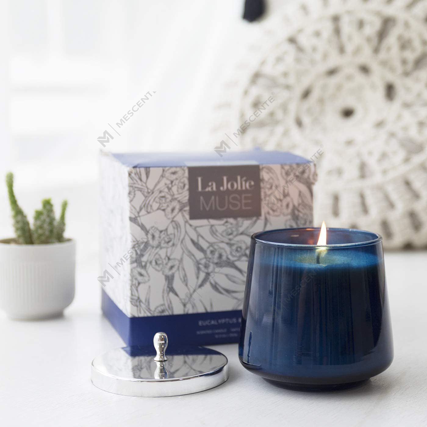 كتاب العلاج بالروائح الطبيعية 100% من M&Scent شمعة الصويا المعطرة للمنزل، شموع كبيرة معطرة