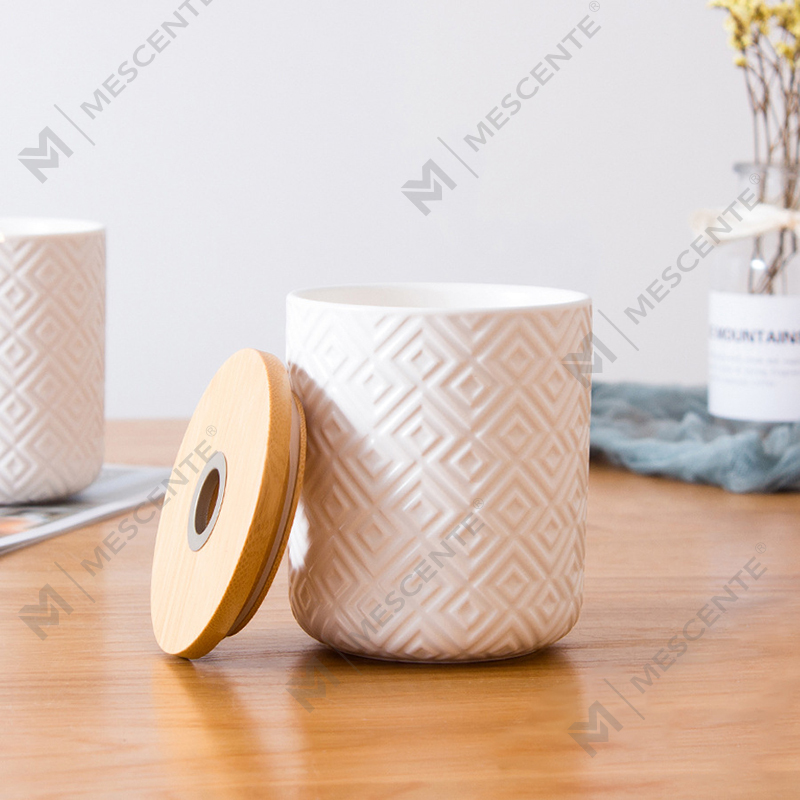 زجاجة زجاجية زخرفية دائرية من M&Scent بسعة 100 مل و200 مل مع موزع رائحة سيراميك