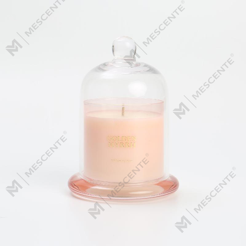 صناديق فاخرة بشعار M&Scent المخصص من الشمع الطبيعي بنسبة 100% هدية شمعة منزلية صغيرة