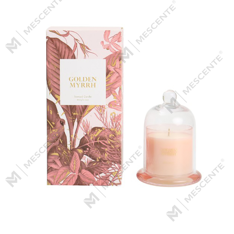 صناديق فاخرة بشعار M&Scent المخصص من الشمع الطبيعي بنسبة 100% هدية شمعة منزلية صغيرة