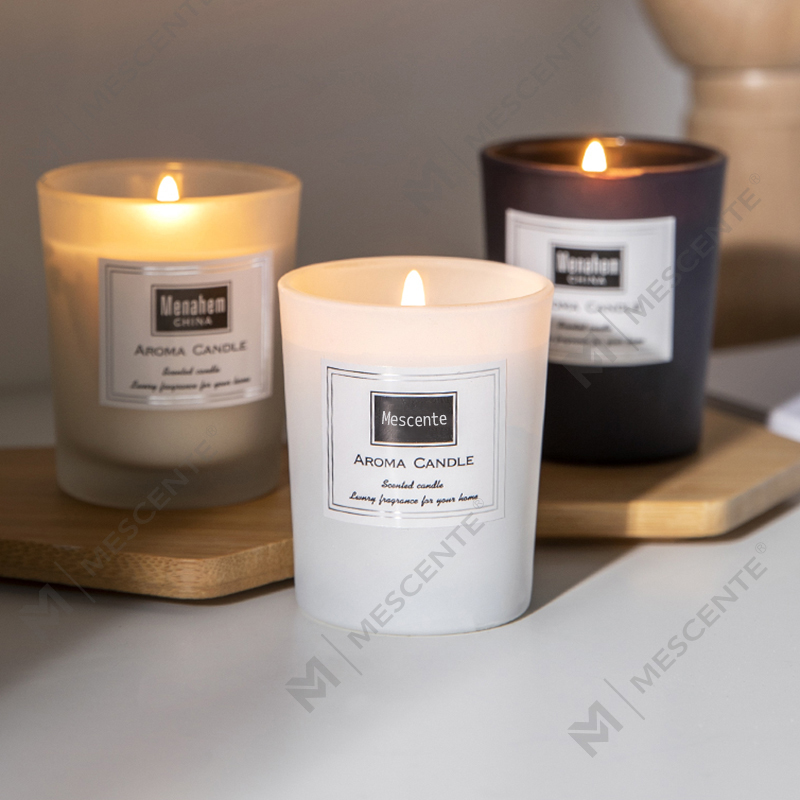 شموع شمع الصويا المعطرة بالفاوانيا المطبوعة حسب الطلب من M&Scent، شمعة معطرة رقمية