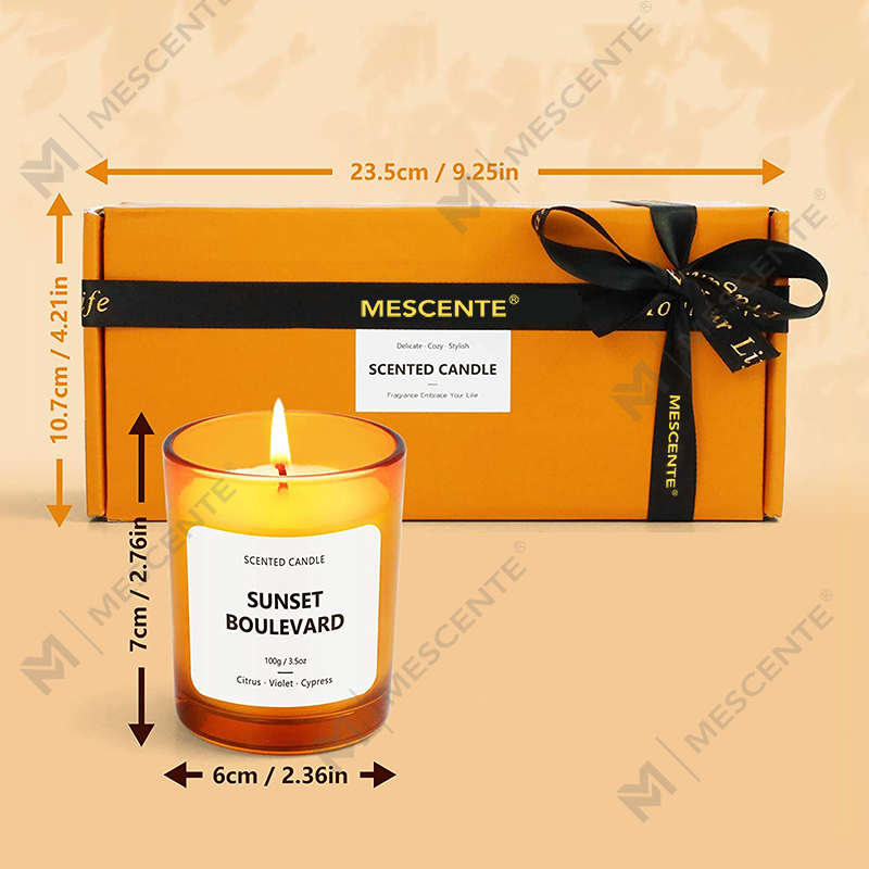 شموع M&Scent الشهيرة المعطرة للديكور المنزلي الفاخر، شمعة ذات رائحة عطرية عالية