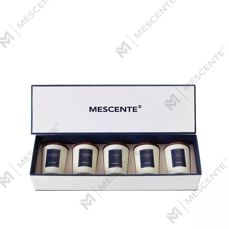 شموع عطرية بزيت عطري فاخرة مع غطاء من ماركة M&scent للبيع بالجملة، شمعة علاجية بالروائح