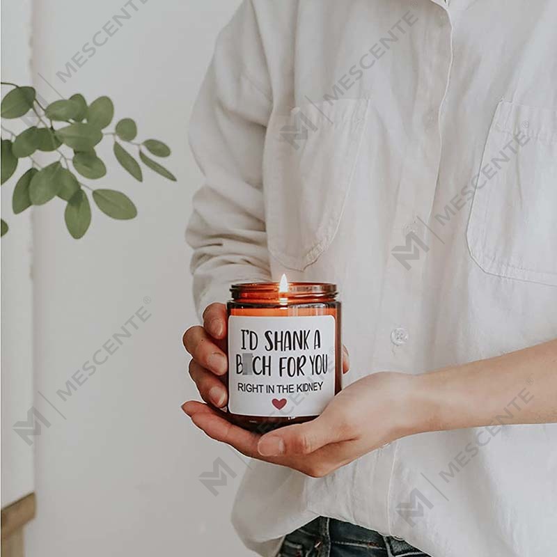 مجموعة شموع عيد الميلاد المعطرة من الشمع الطبيعي بنسبة 100% من M&Scent للهدايا المنزلية، شمعة معطرة في وعاء زجاجي بغطاء معدني