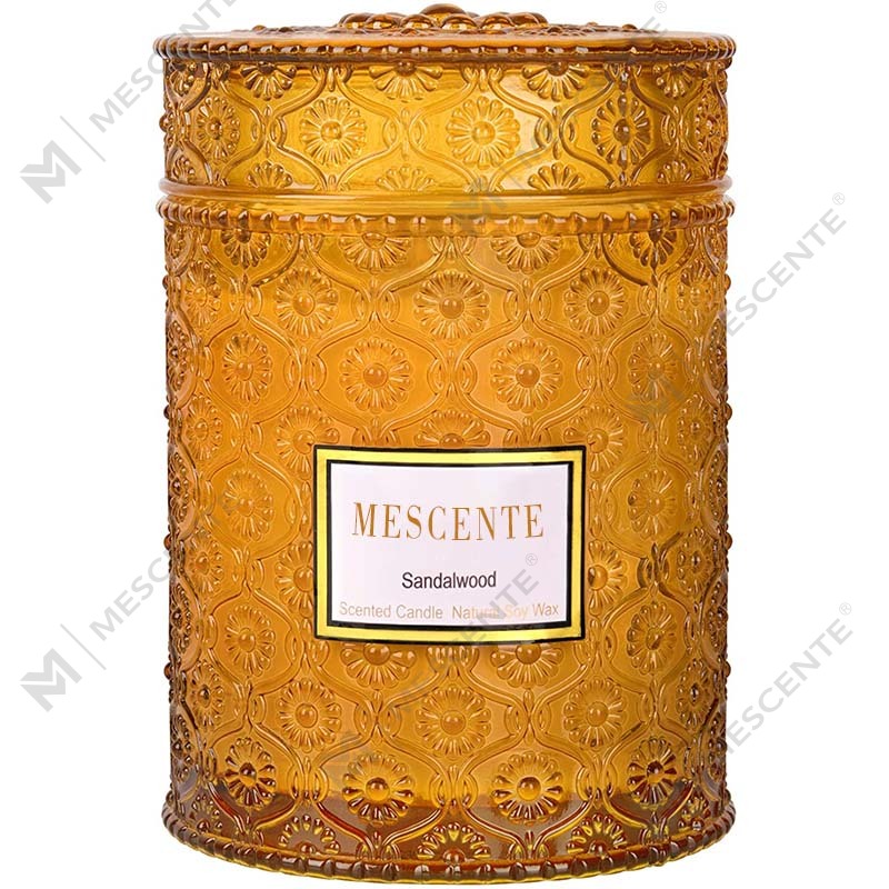 شمعة سبا M&Scent محلية الصنع برائحة شمع الصويا والنعناع ورائحة الزهور المجففة