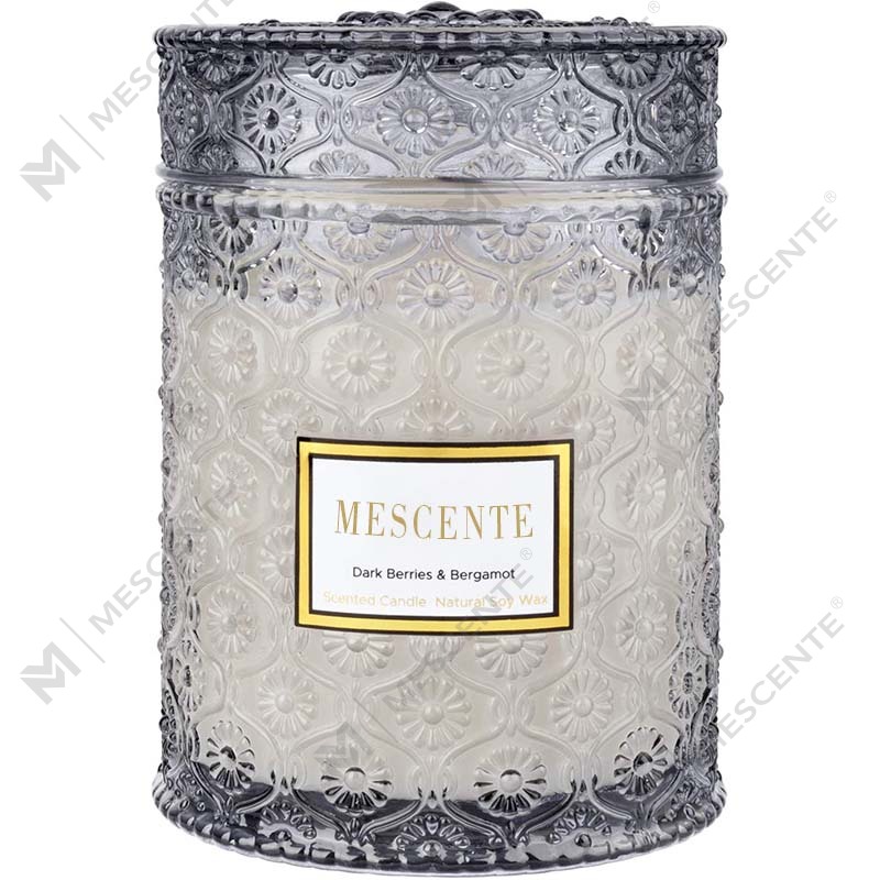 شمعة سبا M&Scent محلية الصنع برائحة شمع الصويا والنعناع ورائحة الزهور المجففة