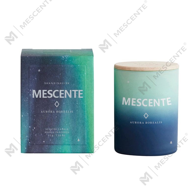 شموع معطرة للديكور المنزلي من M&Scent مخصصة بعلامة تجارية خاصة في وعاء زجاجي
