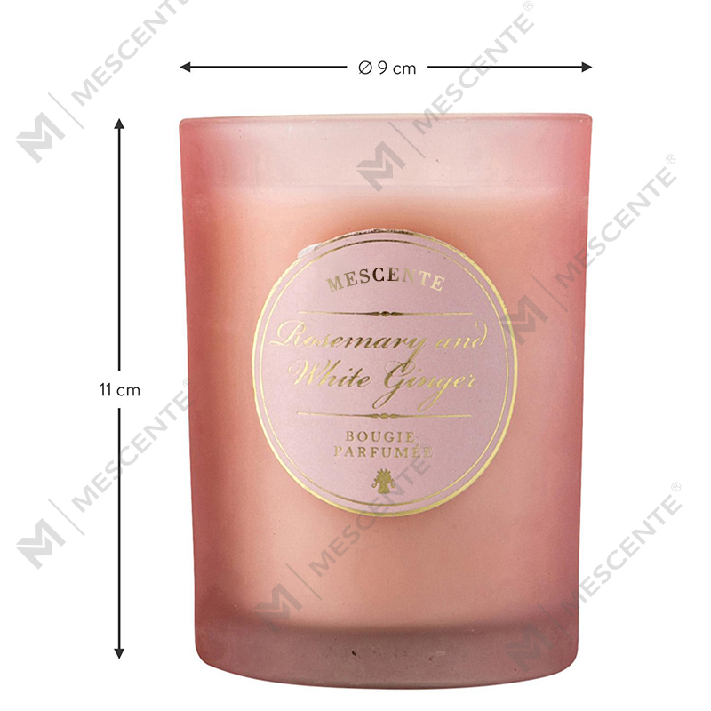 شموع M&Scent الفاخرة ذات الشعار الأبيض المخصص لعيد الميلاد