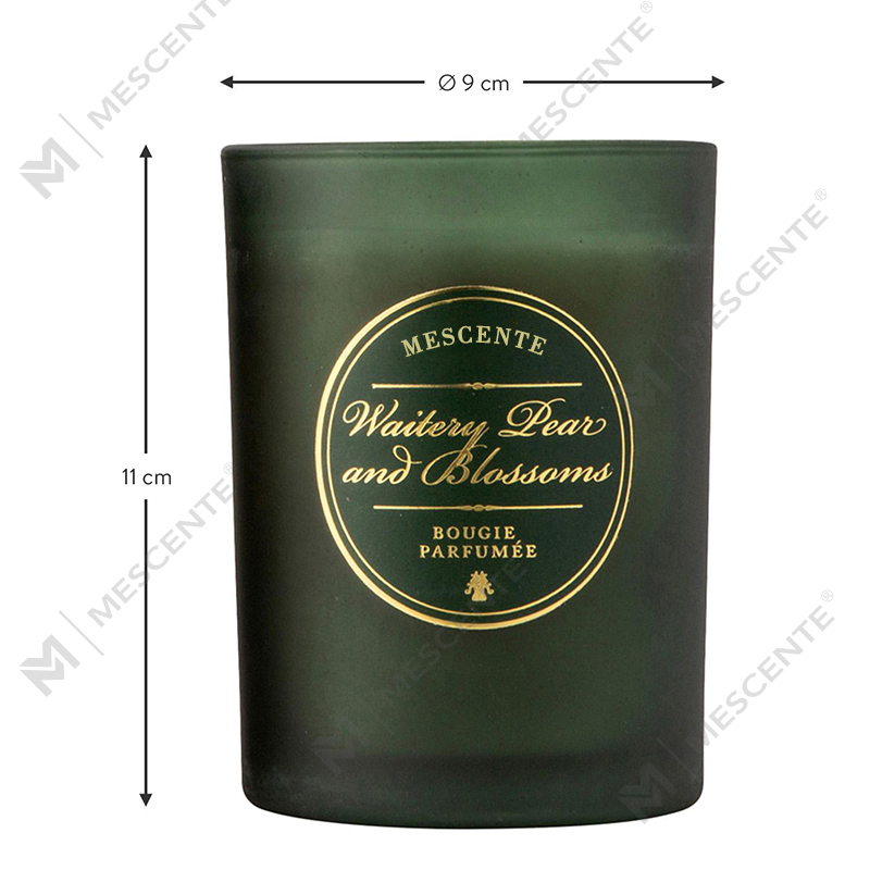 شموع M&Scent الفاخرة ذات الشعار الأبيض المخصص لعيد الميلاد