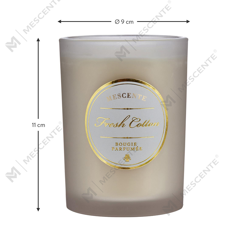 شموع M&Scent الفاخرة ذات الشعار الأبيض المخصص لعيد الميلاد