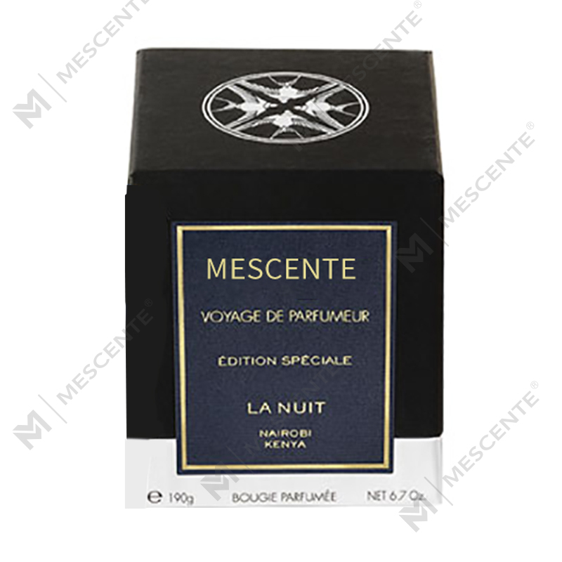 حامل زجاجي فاخر مصنوع يدويًا من M&Scent مع شمعة برائحة الفانيليا مع بلورات