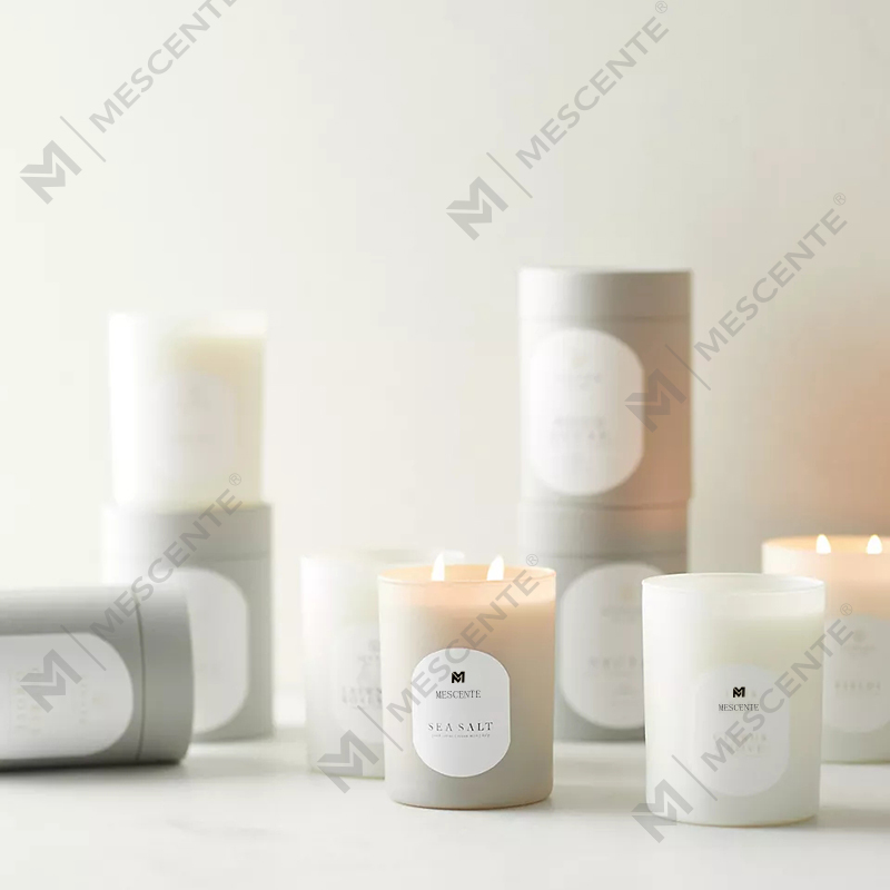 شموع كريستال من شمع الصويا الطبيعي المعطر المصبوب يدويًا بشعار M&Scent المخصص للتأمل والأحجار غير السامة