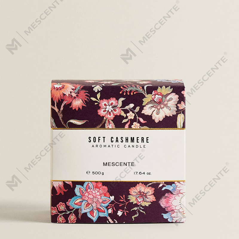شموع M&Scent الفاخرة المعطرة لعيد الميلاد، شموع شمع الصويا العطرية في صندوق هدايا زجاجي أسود