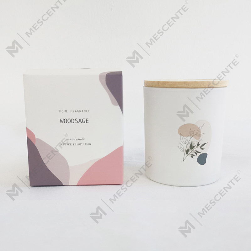 شموع الصويا المتعددة عالية الجودة المعطرة برائحة طبيعية 100% من M&Scent في وعاء زجاجي مع غطاء