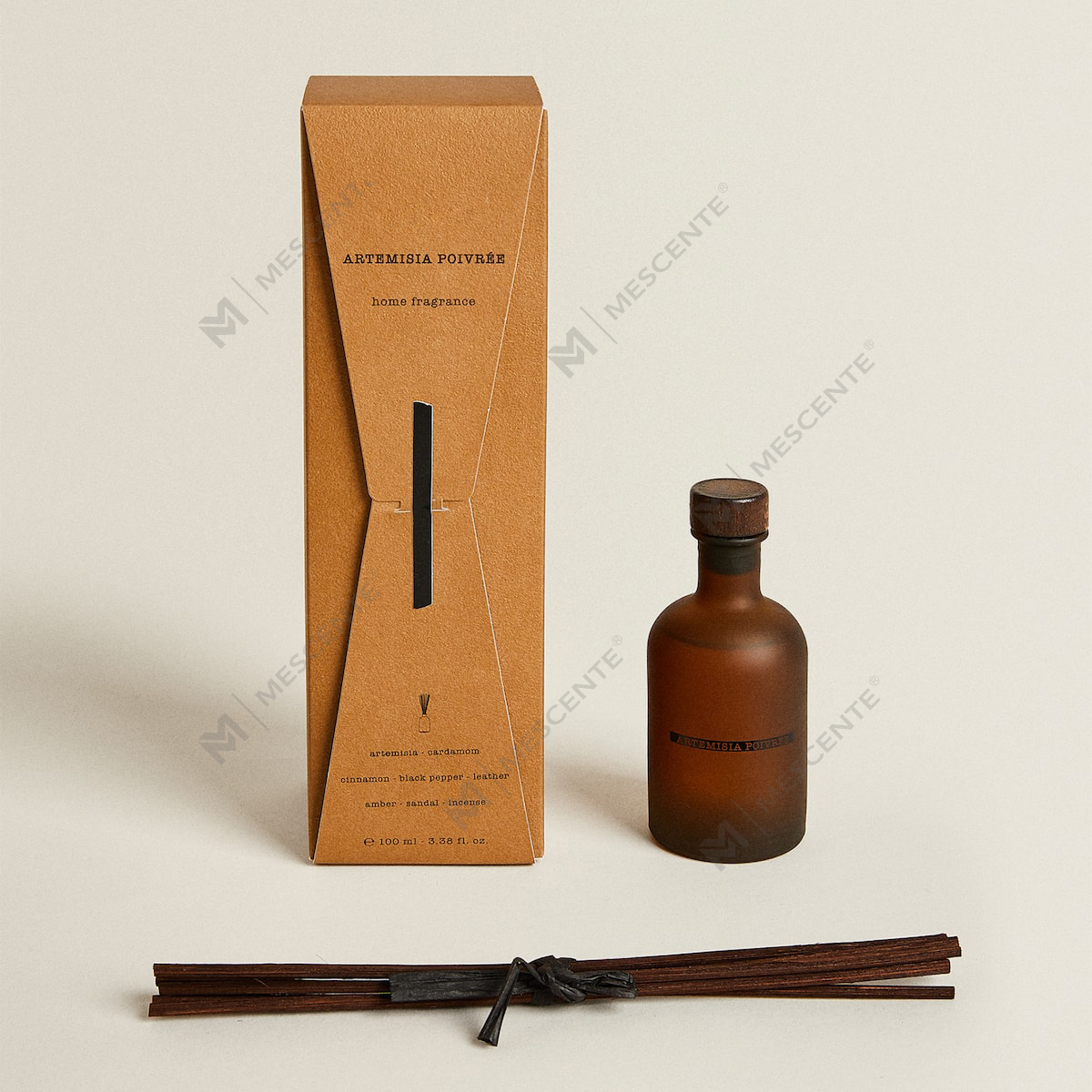 مجموعة زيت موزع القصب الفاخر الكبير باللون الأسود بسعة 50 مل و300 مل برائحة الزهور المجففة ورائحة الأزهار